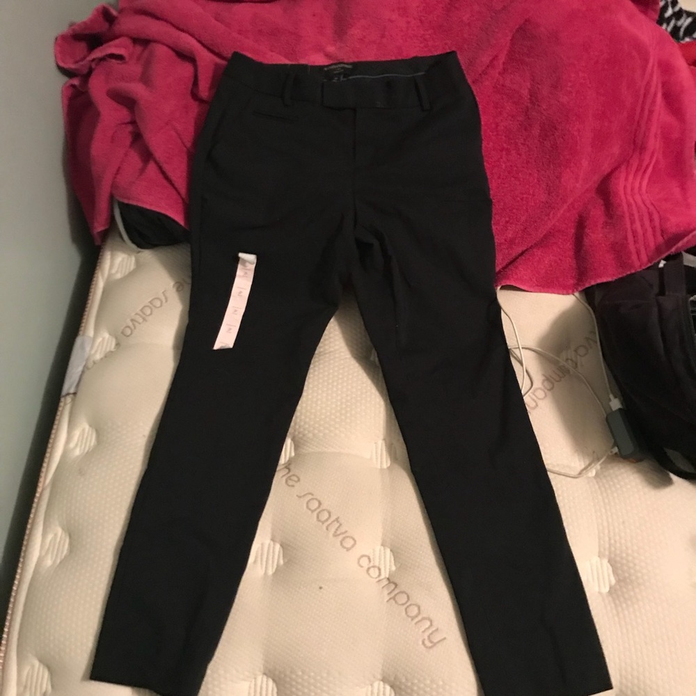 Sz 2P Banana Republic Black Jackson Fit Suit Pants